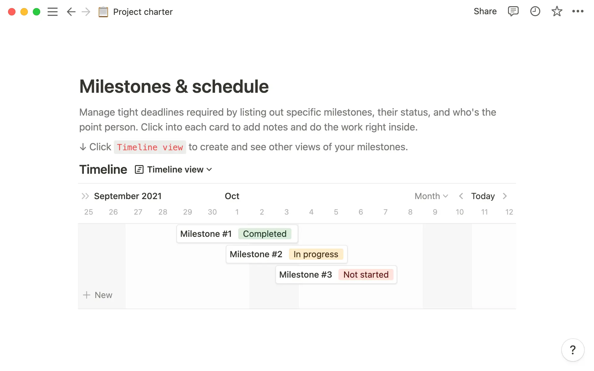 Project charter template hero