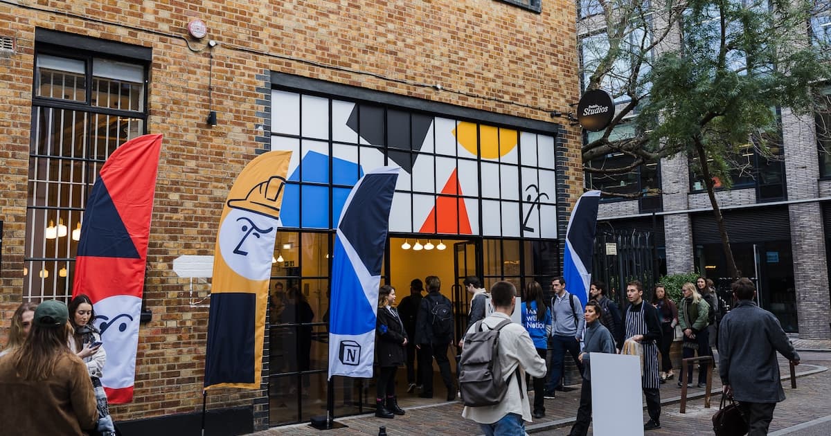 Make with Notion Showcase London 2025: Outside