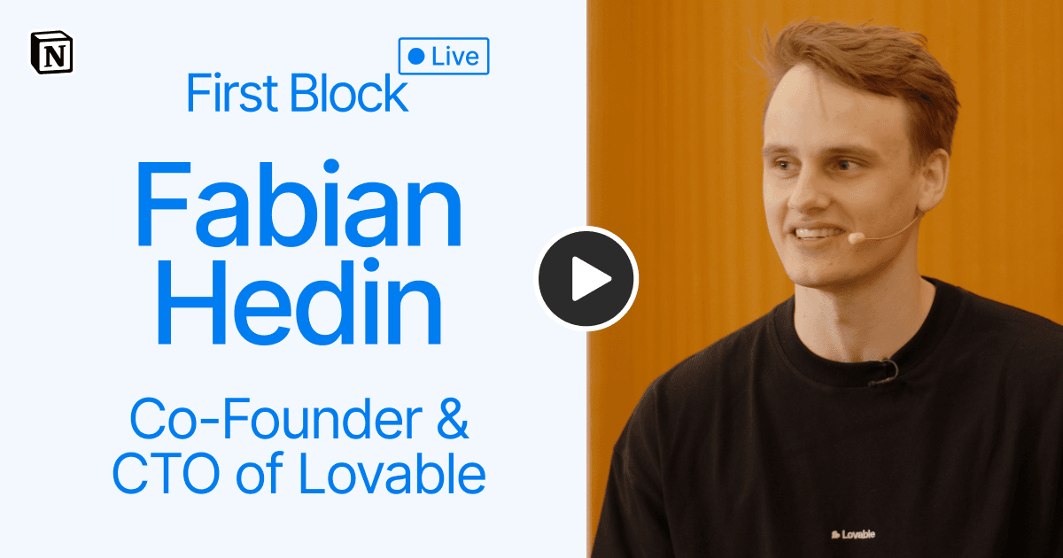 first block fabian hedin