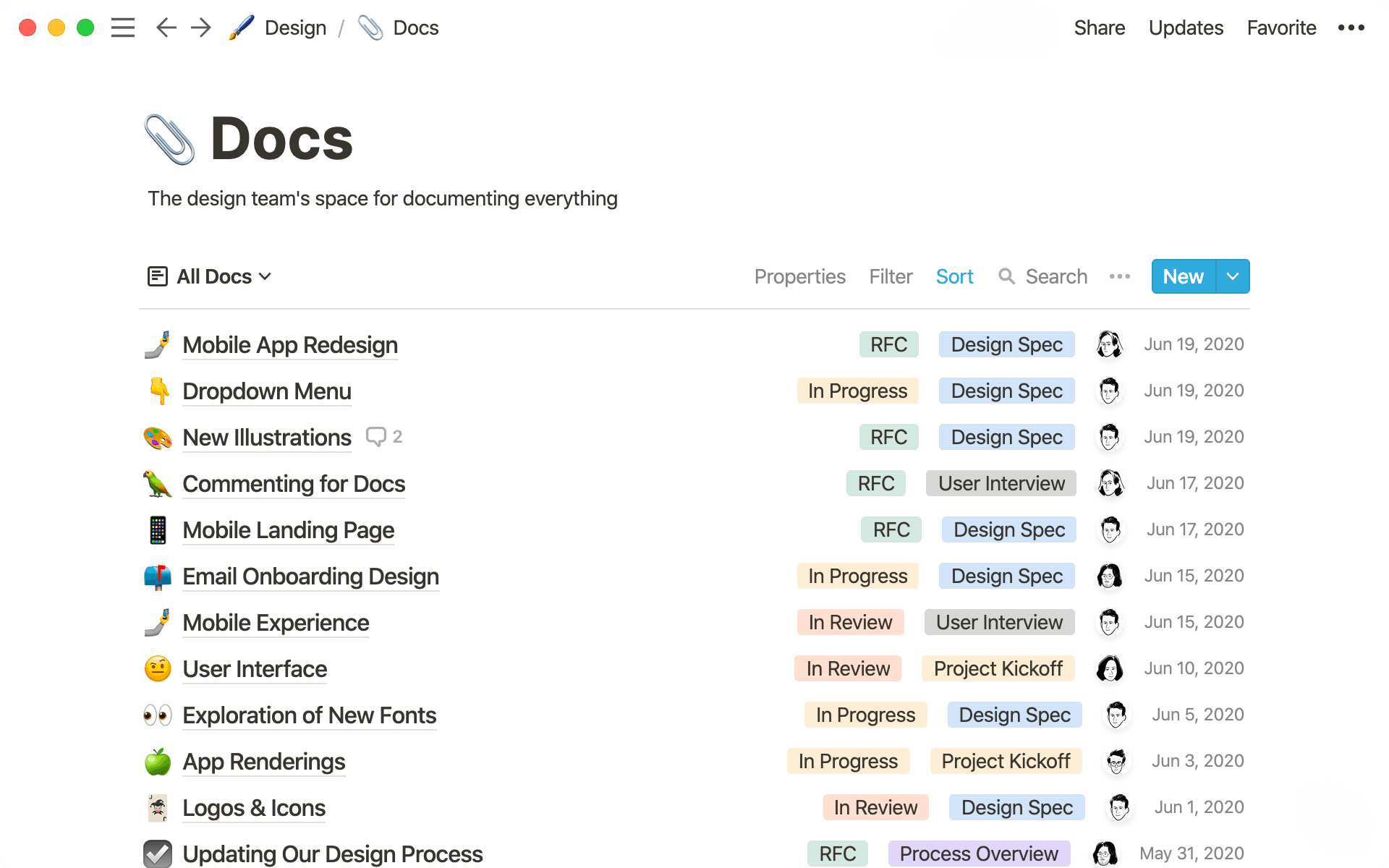 Design Docs - screenshot