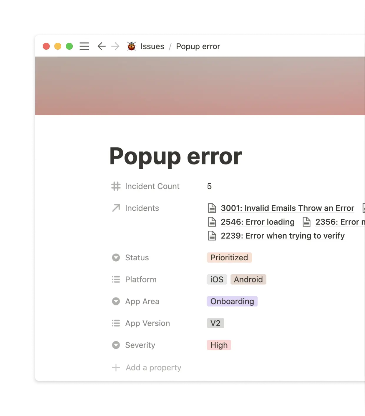 Track incidents and close the feedback loop with users.