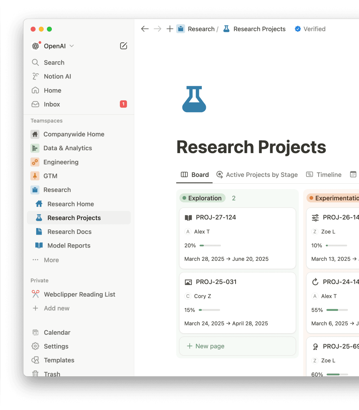 "Notion has become an integral part of our entire research flow and product development process, from daily stand-ups to coding to shipping and iterating new models faster and faster,” says Karina Nguyen of OpenAI’s research team.